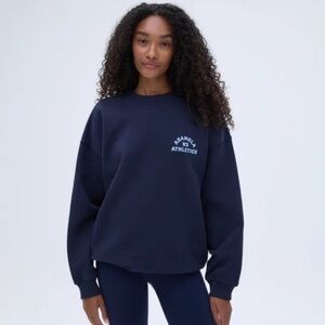 Adanola Oversized Campus Navy Blue Sweatshirt